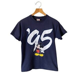 Vtg 1995 Walt Disney World T-Shirt Adult Medium Mickey Mouse Single Stitch FLAW